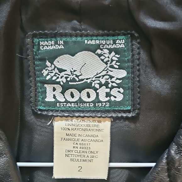 Roots Leather Women's Black Coat - Picture 3 of 7